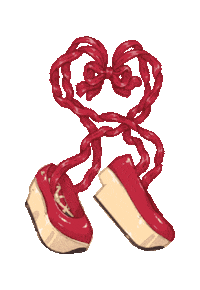 Heart Shoes Sticker