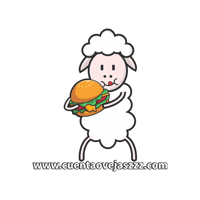 Eating Sticker by Cuenta Ovejas