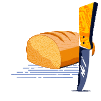 Hungry Nom Nom Sticker by Wonder & Render