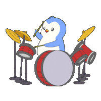 Penguin Jamming Sticker by Pudgy Penguins