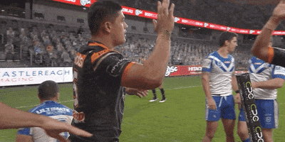 Moses Mbye Tommy Talau GIF by Wests Tigers