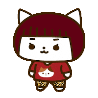 Cat Mike Sticker by nako yamaguchi