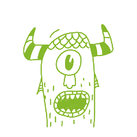 space monster Sticker by Agentur triebwerk