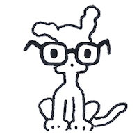 Glasses Blink Sticker by Chippy the Dog