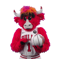 Benny The Bull Hello Sticker by Chicago Bulls