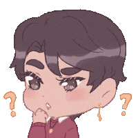 Confused Thinking Sticker