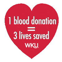 Blood Drive Sticker by Western Kentucky University