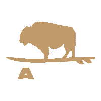atollboards sup buffalo bison paddle Sticker
