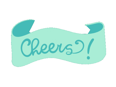 Cheers Typequeen Sticker by BluWave