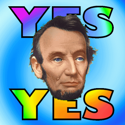 Abraham Lincoln Yes GIF