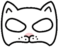 Cat Mask Sticker