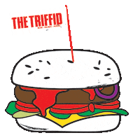 thetriffid burger triffid the triffid triffid burger Sticker
