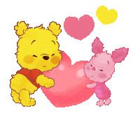 In Love Piglet Sticker
