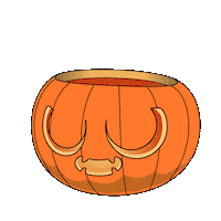 Trick Or Treat Pumpkin Sticker by Playember