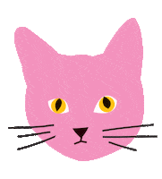 Cat Pink Sticker