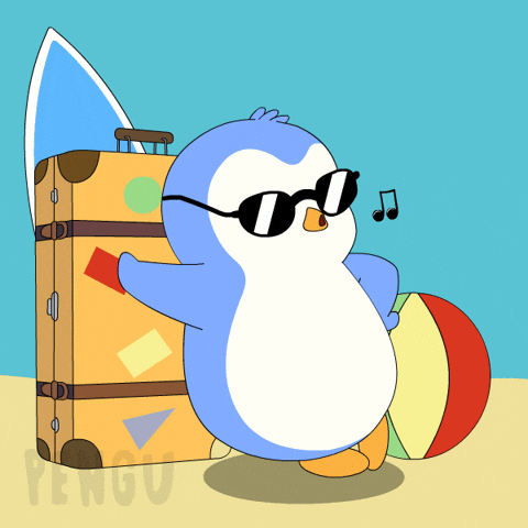 Relaxing Out Of Office GIF by Pudgy Penguins