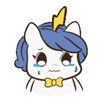 Sad Cry Sticker by Brave Unicorn