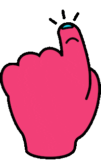 kouch point pointing tap click Sticker