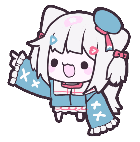 Girl Point Sticker