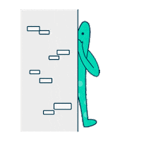 Peek-A-Boo Frog Sticker by Hahow.in