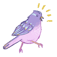 Bird Screaming Sticker
