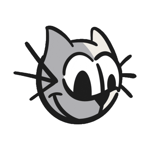 Catblink Sticker by Ferribiella