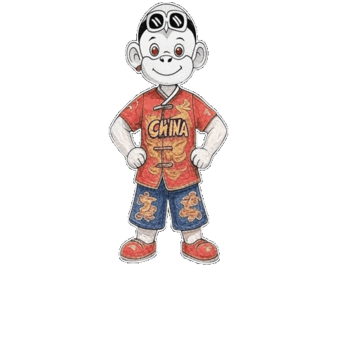 China Mandarin Sticker by Zhot
