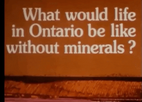 Animation Minerals GIF by Archives of Ontario | Archives publiques de l'Ontario
