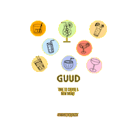 Cheers Cocktail Sticker by theguudevent