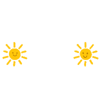 gabipatidesign sun doodle fofo tan Sticker