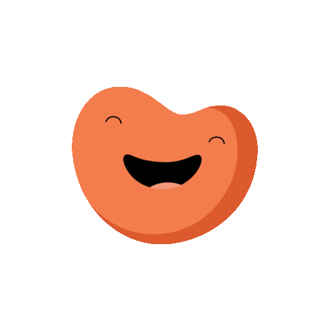 gentlerstreak happy orange heart happy heart yorhart Sticker