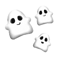 Happy Ghost Halloween Sticker