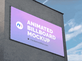 Animated Billboard Mockup GIF by Mediamodifier