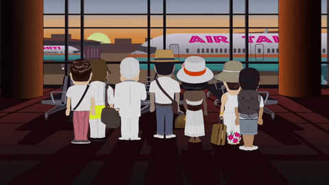 airplane traveling GIF by South Park 