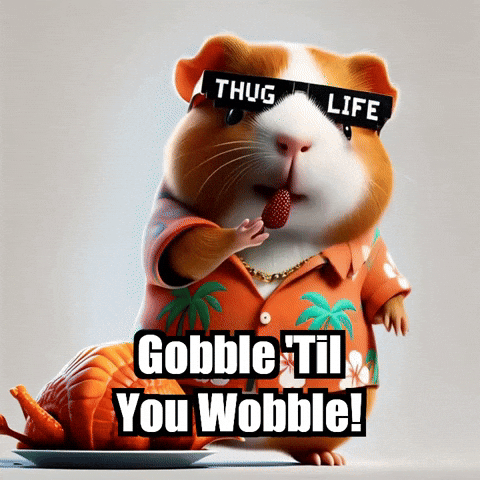 Guinea Pig Thanksgiving GIF by Guinea Gambino