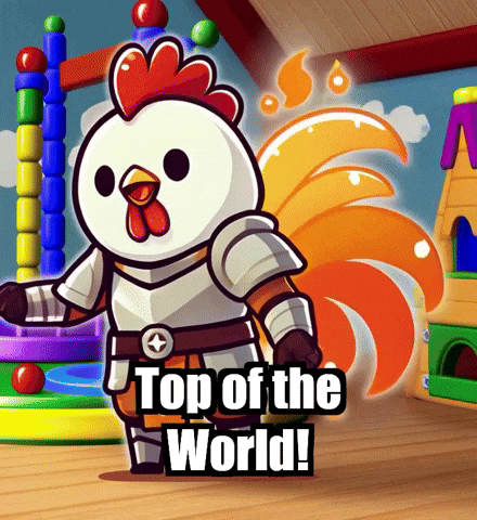 Proud Top Of The World GIF by Zorooster