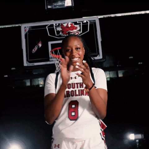 Womens Basketball Celebration GIF by Gamecock Athletics