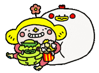huadabii cute chicken popcorn huadabii Sticker