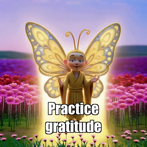 Joy Gratitude GIF by BuddhaFlyJourney