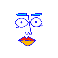 Face Eyes Sticker by Finely Tuned