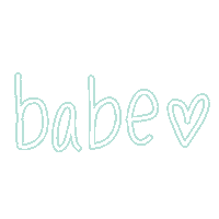 Heart Babe Sticker