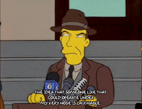 Angry Season 8 GIF by The Simpsons