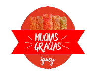 Gracias Thank You Sticker by iGuey Snacks