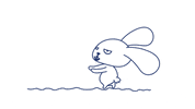 CadabraStudio design bunny walking rabbit GIF