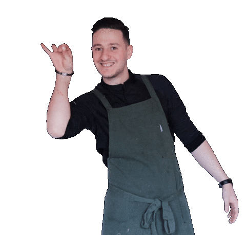 ludendenhaag giphyupload cooking chef restaurant Sticker