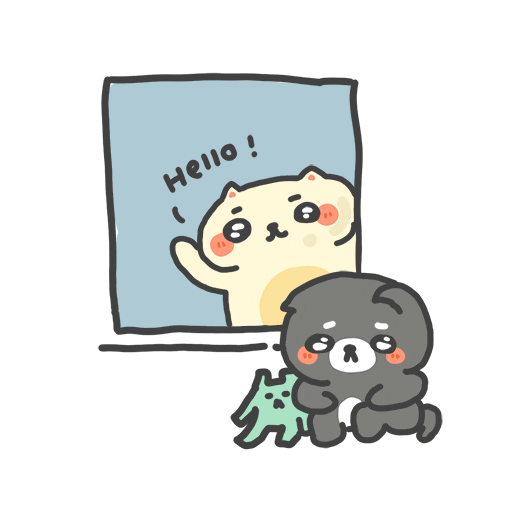 Here I Am Hello Sticker
