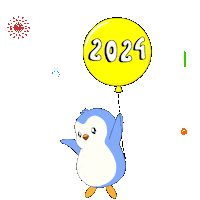 Happy New Year Celebration Sticker by Pudgy Penguins