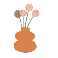 Flower Plant Sticker by Sheila Streetman