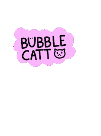 bubblecatt bubble catt bubblecat bubblecatt Sticker