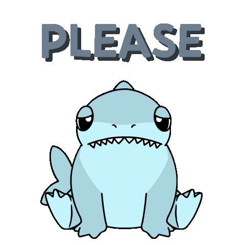 Shark Please Sticker by Ordinary Frends